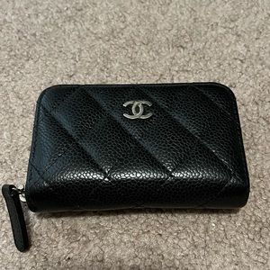Chanel zip wallet